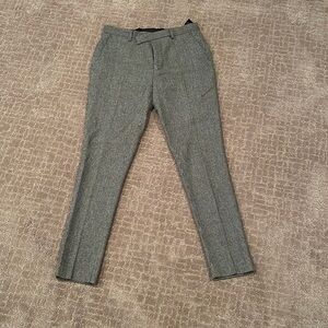 Men’s gray houndstooth dress pants, size 30x30S